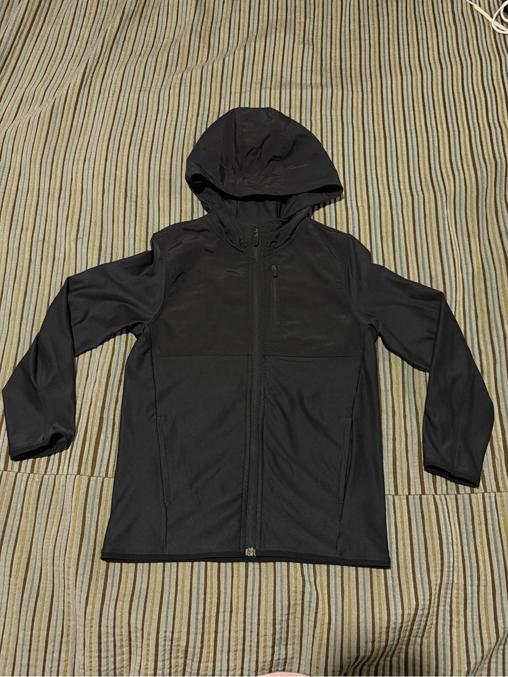 Old Navy Active Kids Black Hooded Performance Jacket – Size M (8)